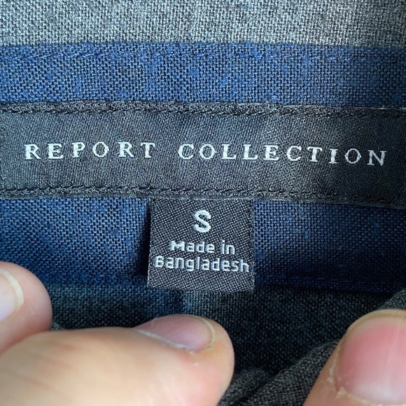 Report Collection Men's Gray Long Sleeve Medium Weight Dress Shirt Size Small - Picture 2 of 13